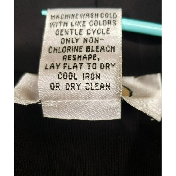 Talbots Black Button-Up Blouse Tailored style, Size L, Long Sleeve, Wrinkle free - Picture 9 of 9